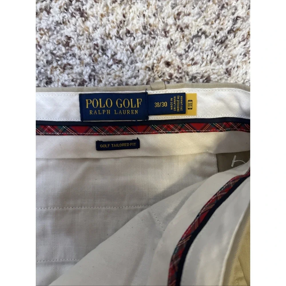 Polo‎ Ralph Lauren Wicking Stretch Pants Mens 38x30 Tan Golf Tailored Fit New